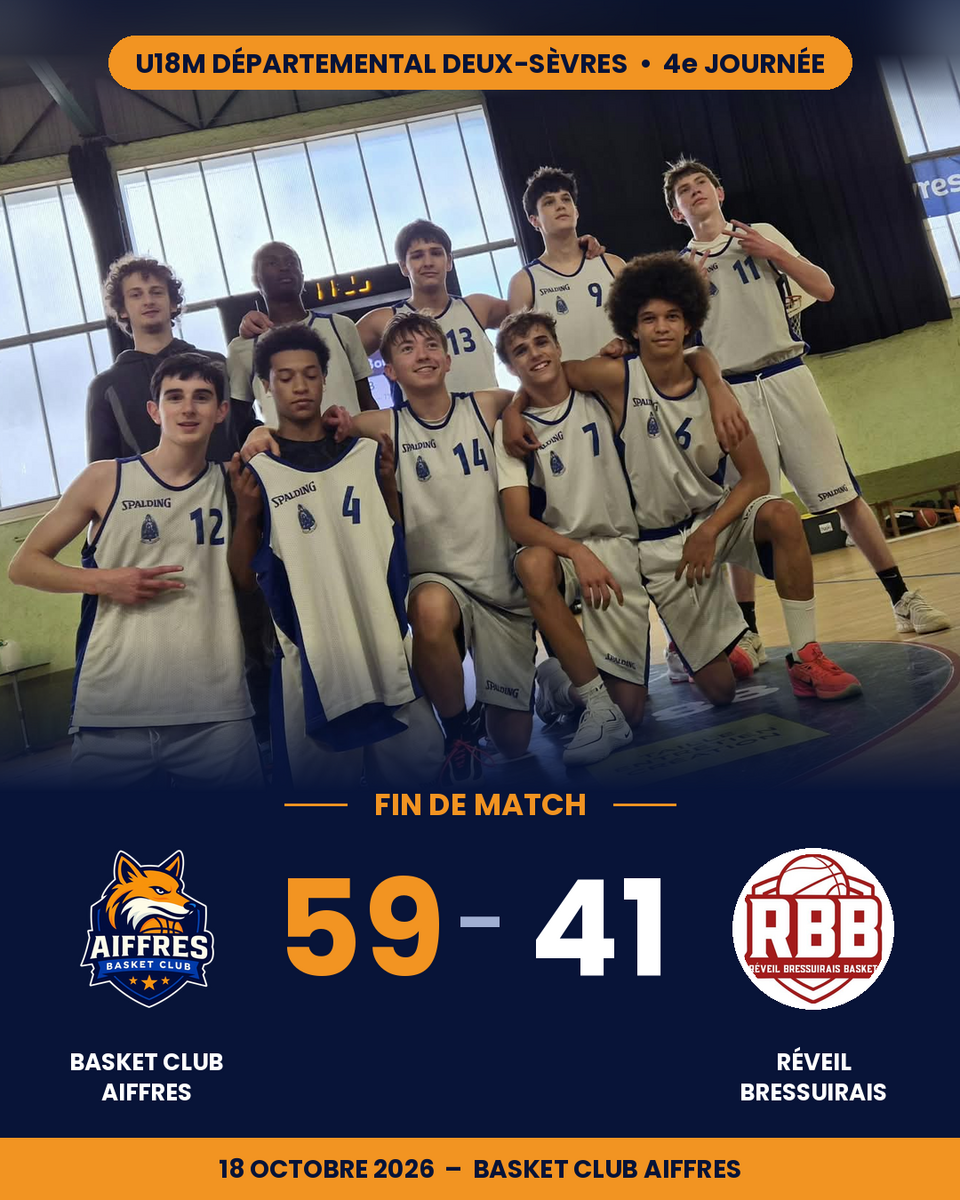 U18M - Saison 2026-2027